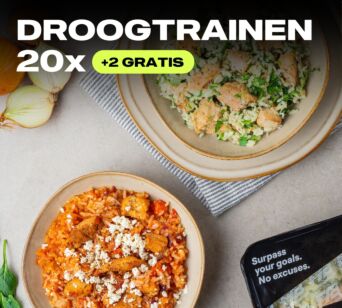 DROOGTRAINEN // 20 mealpack + 2 GRATIS van €170,50 voor: