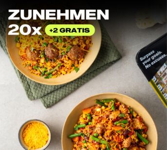 ZUNEHMEN // 20 mealpack + 2 GRATIS n €197,78 für 