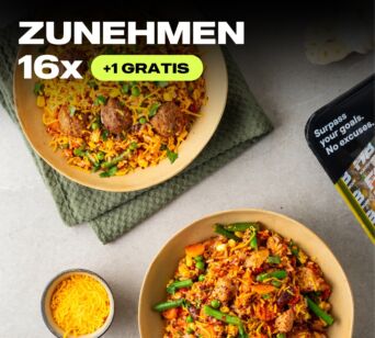 ZUNEHMEN // 16 mealpack + 1 GRATIS von €152,83 für: