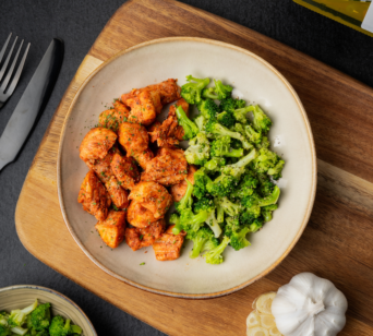 Hähnchen Piri Piri - Broccoliröschen