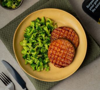 Hähnchen Burger - Broccoli (mit Gewürz)