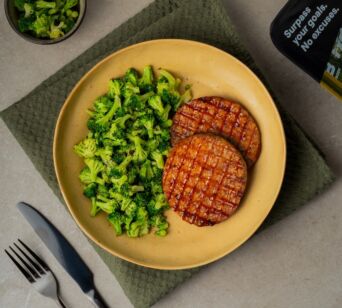 Hähnchen Burger - Broccoli (mit Gewürz)