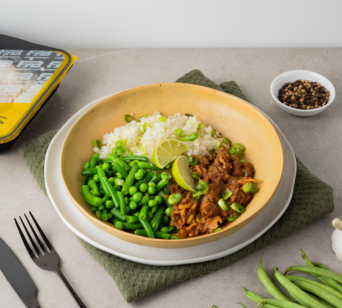 Blumenkohlreis - Rendang - Gartenerbse - Grüne Bohnen [LOWCARB]