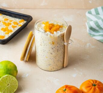 High Protein Overnight Oats - Mandarine-Limette