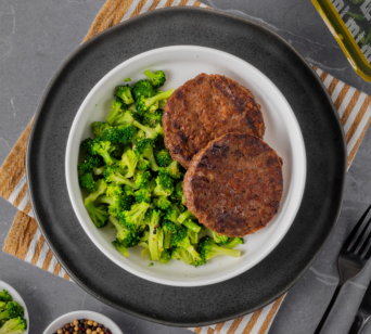 Rindfleisch Burger - Broccoliröschen (mit Gewürz)