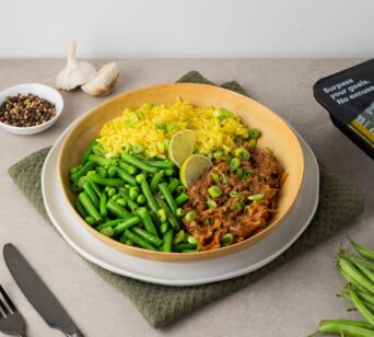 Gelber Reis - Rendang - Gartenerbse Grüne Bohnen [BULK]