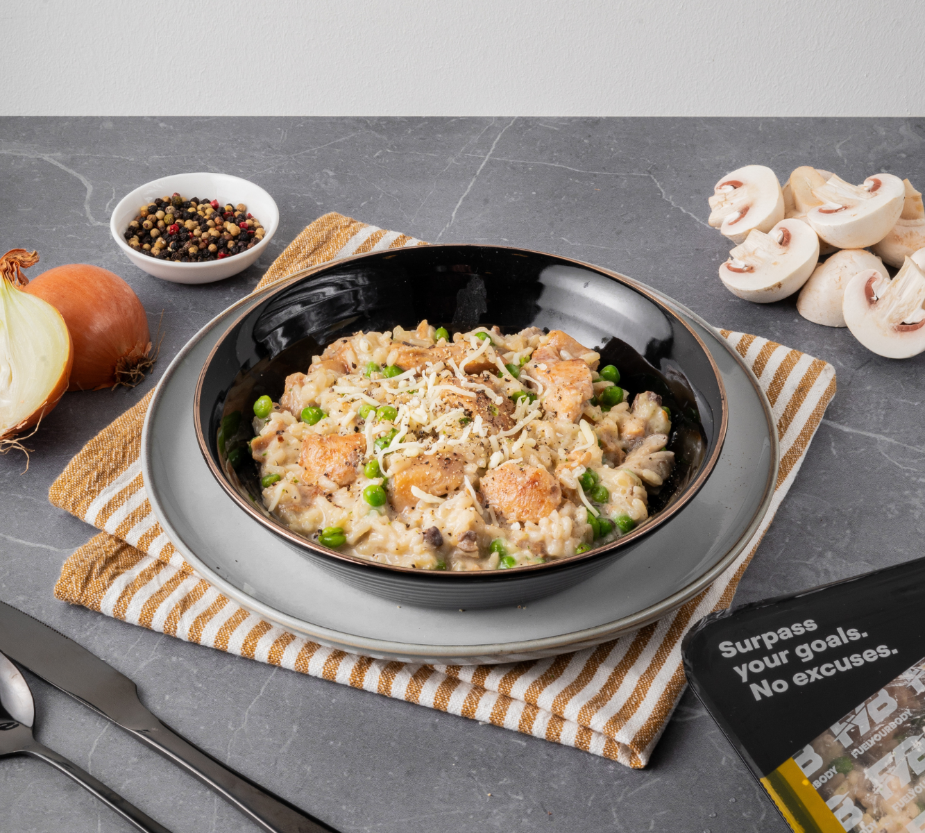 Risotto Funghi - Hähnchen