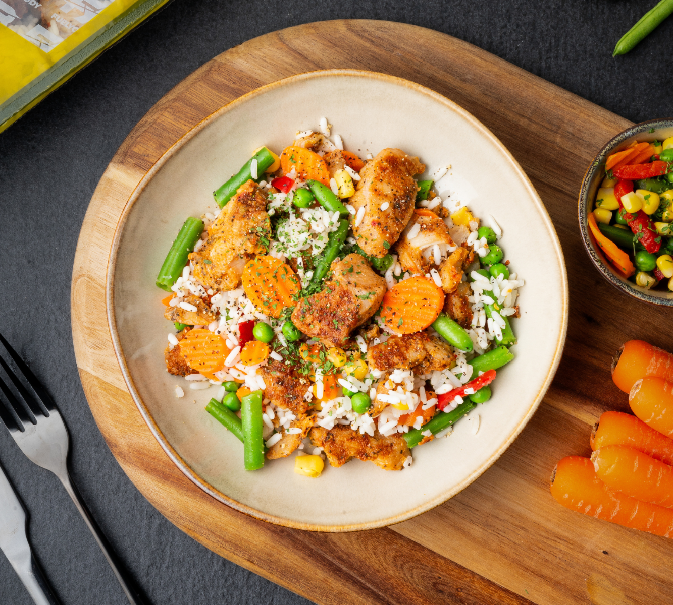 Reis - Hähnchen Piri Piri - Mexikanische Gemüsemischung