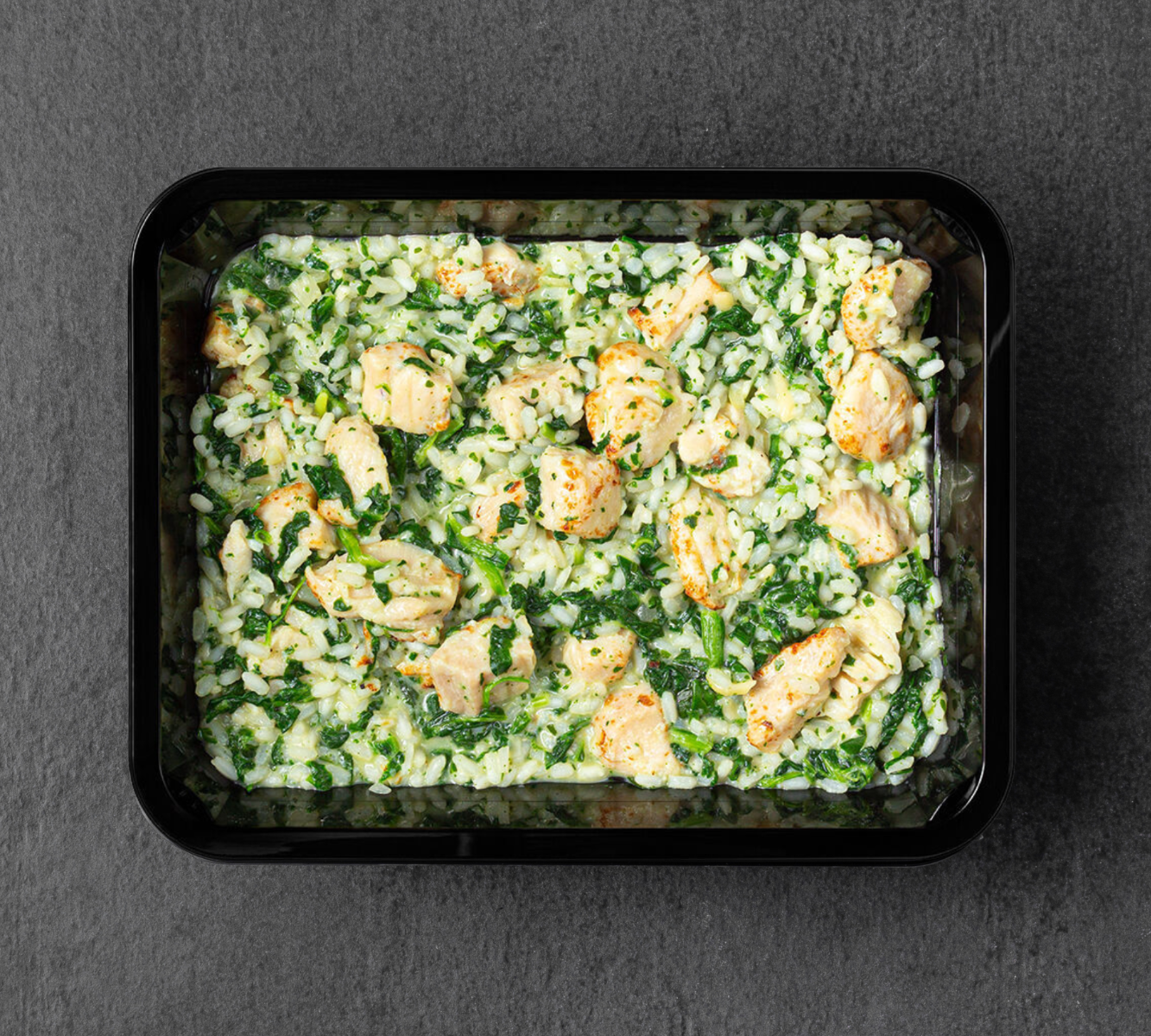 Risotto Spinat - Hähnchen