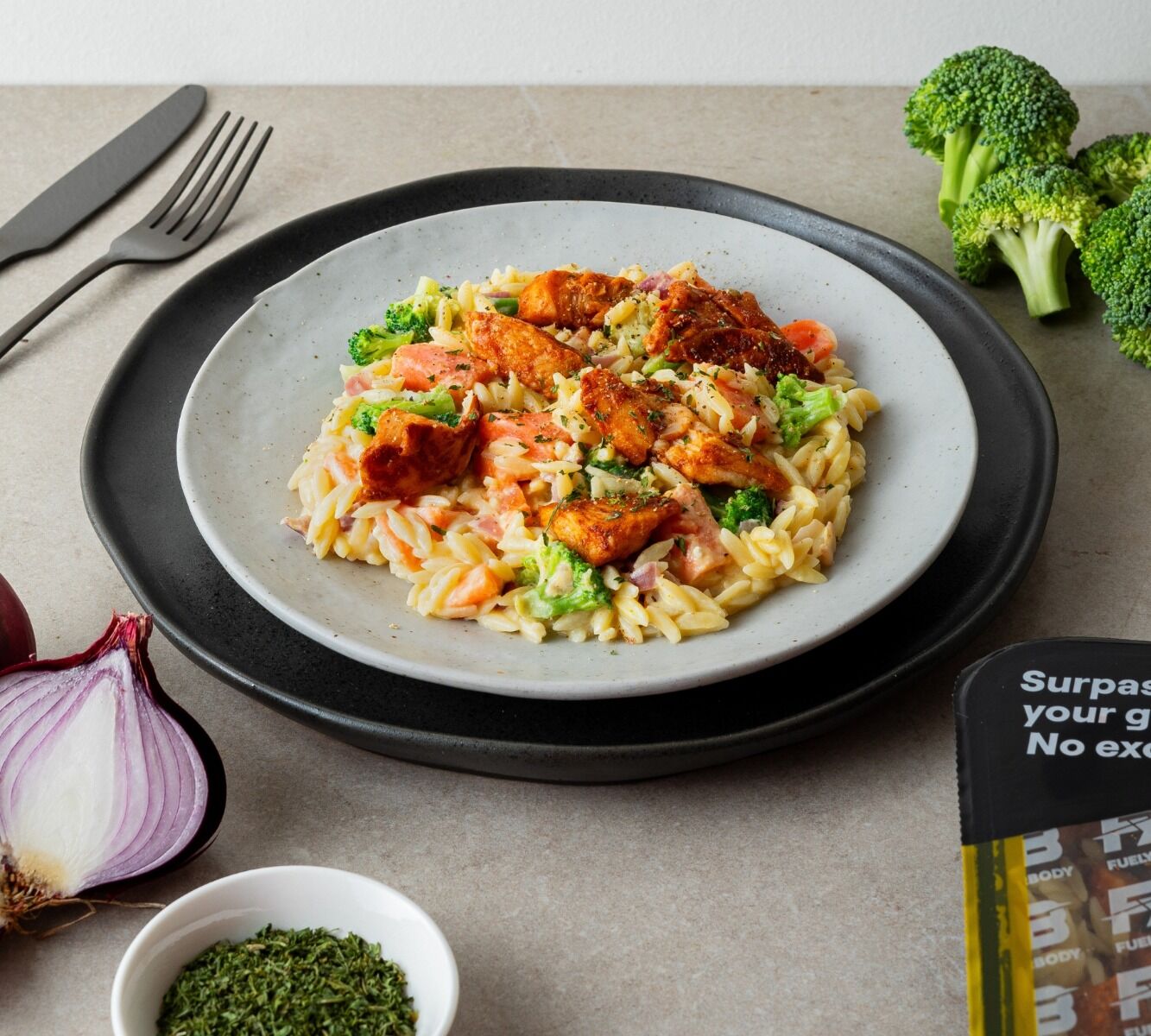 Orzo - Honig-Senf-Hähnchen