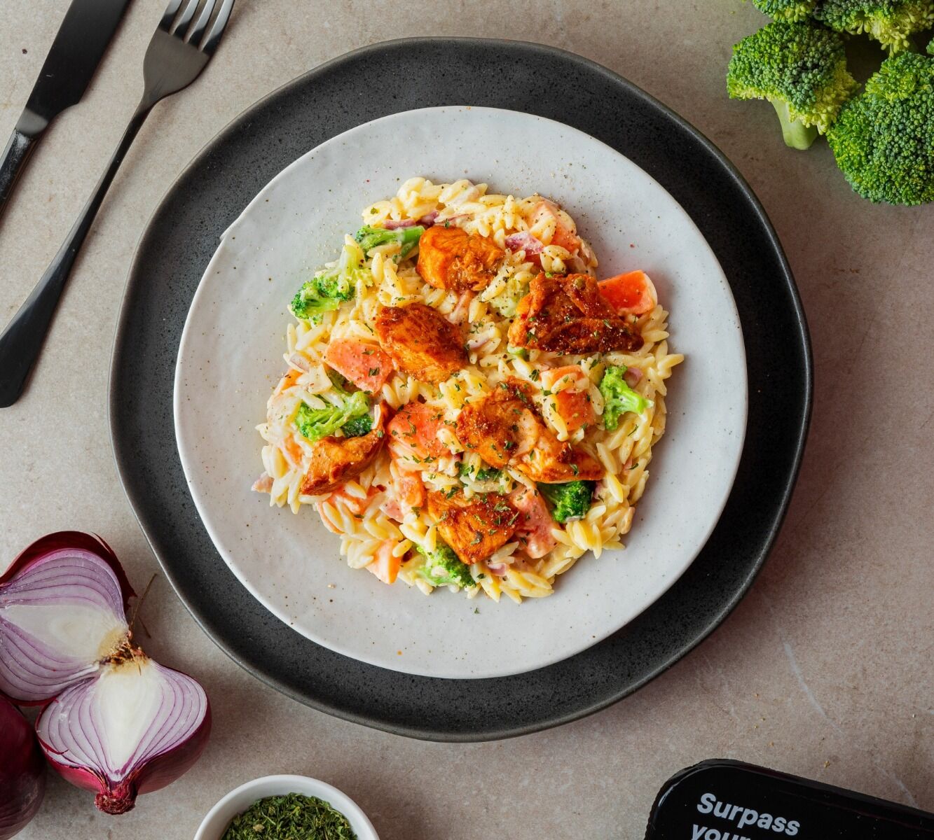 Orzo - Honig-Senf-Hähnchen