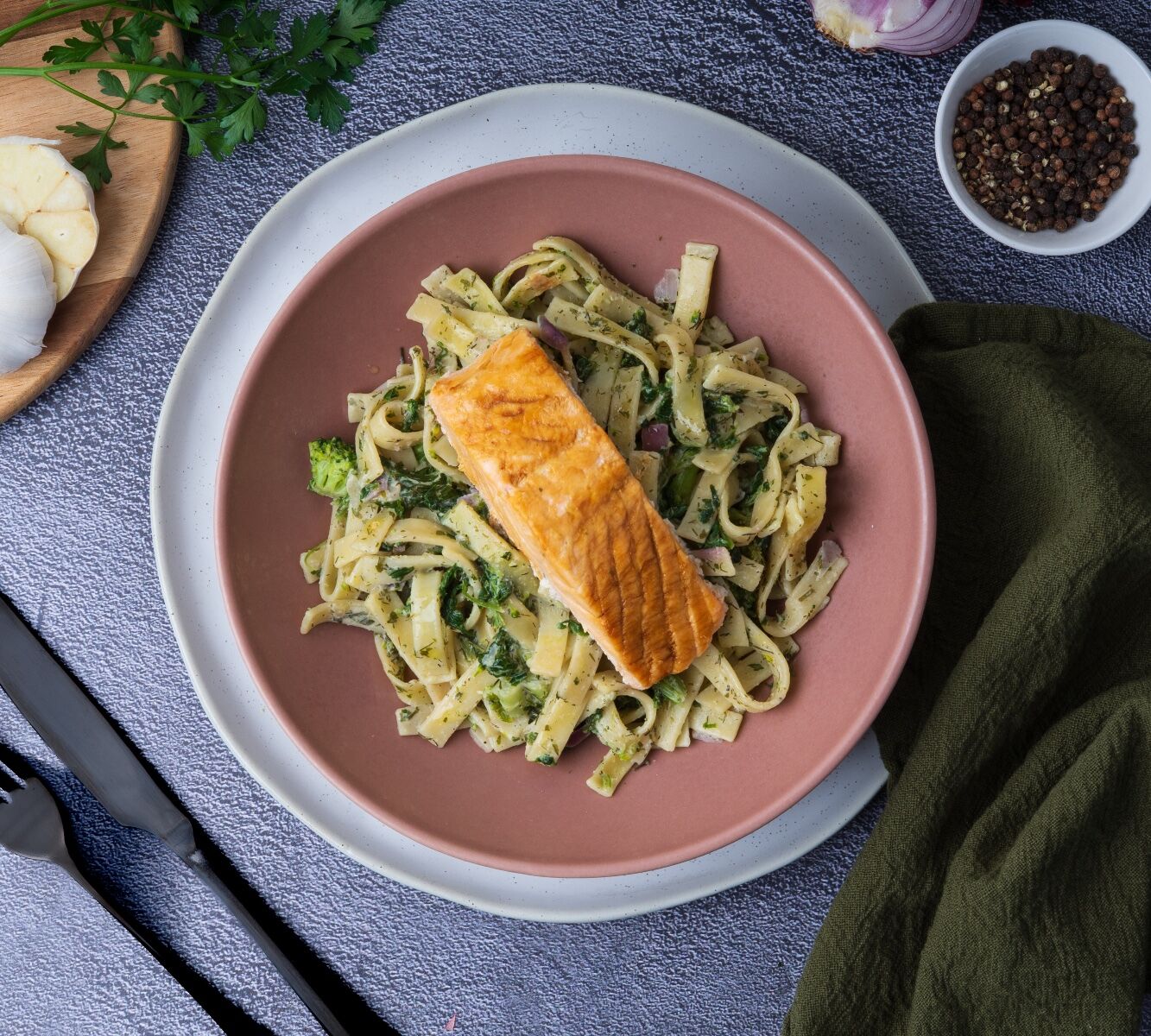 Tagliatelle Lachs