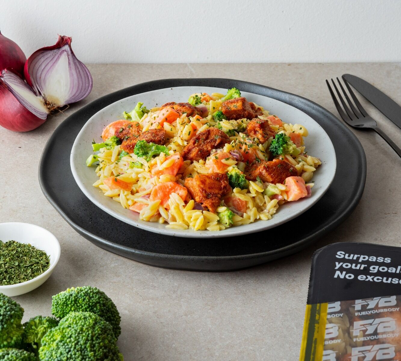 Orzo - Honig-Senf-Hähnchen [BULK]