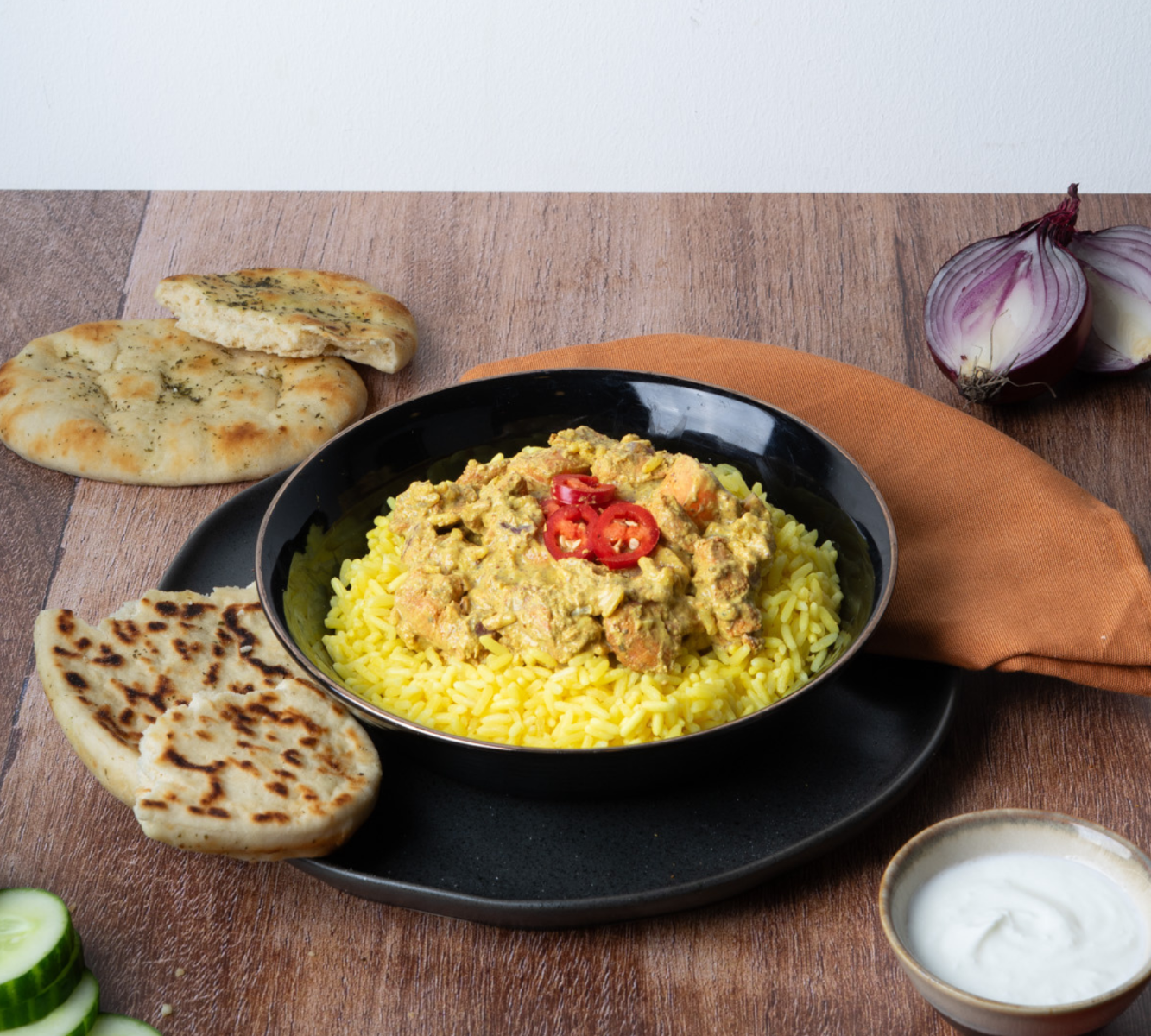 Gelber Reis - Hähnchen Tandoori [BULK]