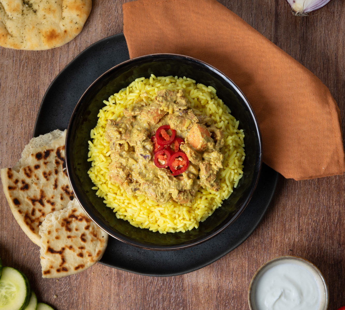 Gelber Reis - Hähnchen Tandoori [BULK]