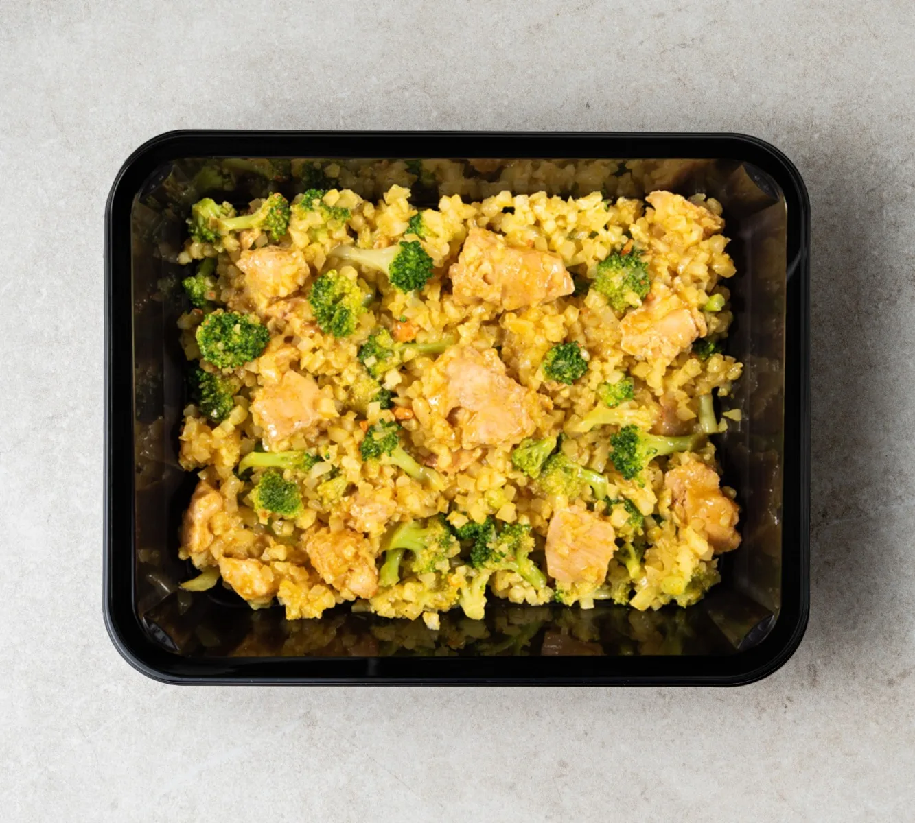 Blumenkohl Reis - Hähnchen - Broccoli (Bombay Currysoße) [LOWCARB]