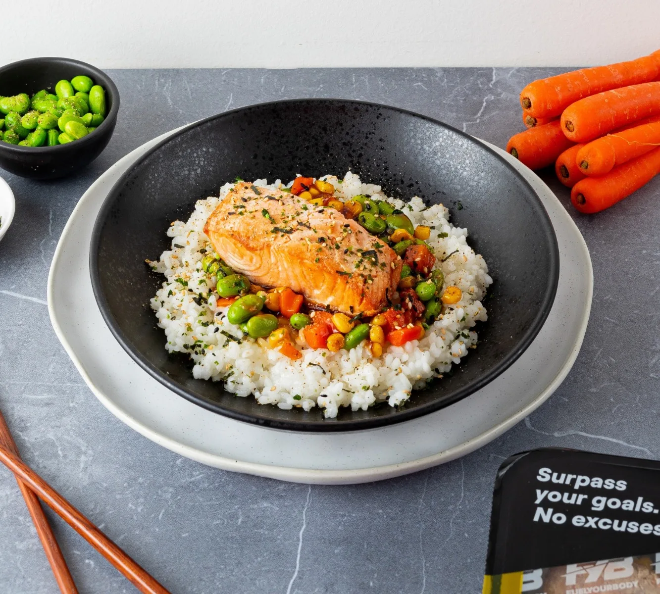 Blumenkohlreis - Lachs Teriyaki [LOWCARB]