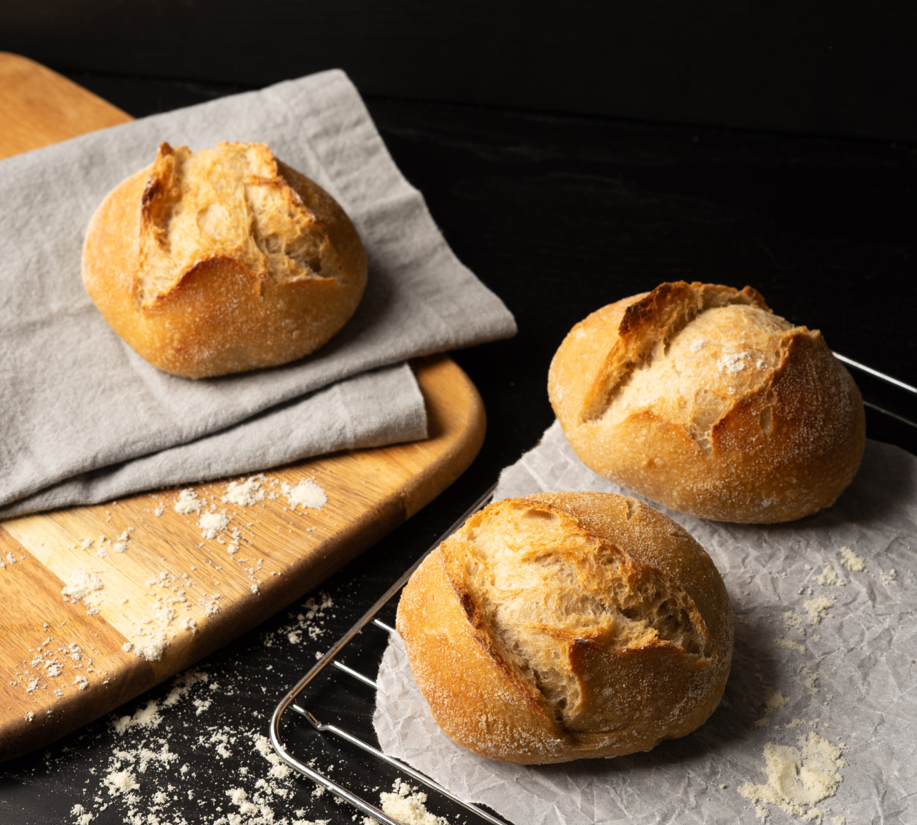 Weiße Sauerteigbrötchen [6 STÜCK]