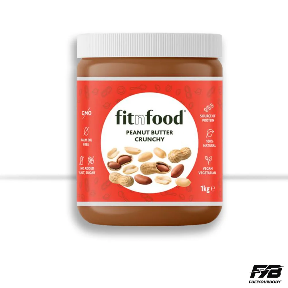 Fitnfood 100% Peanutbutter - Crunchy 1000g