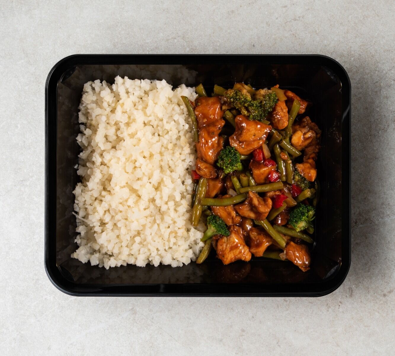 Blumenkohlreis - Hähnchen Teriyaki - Wok gemüse [LOWCARB]