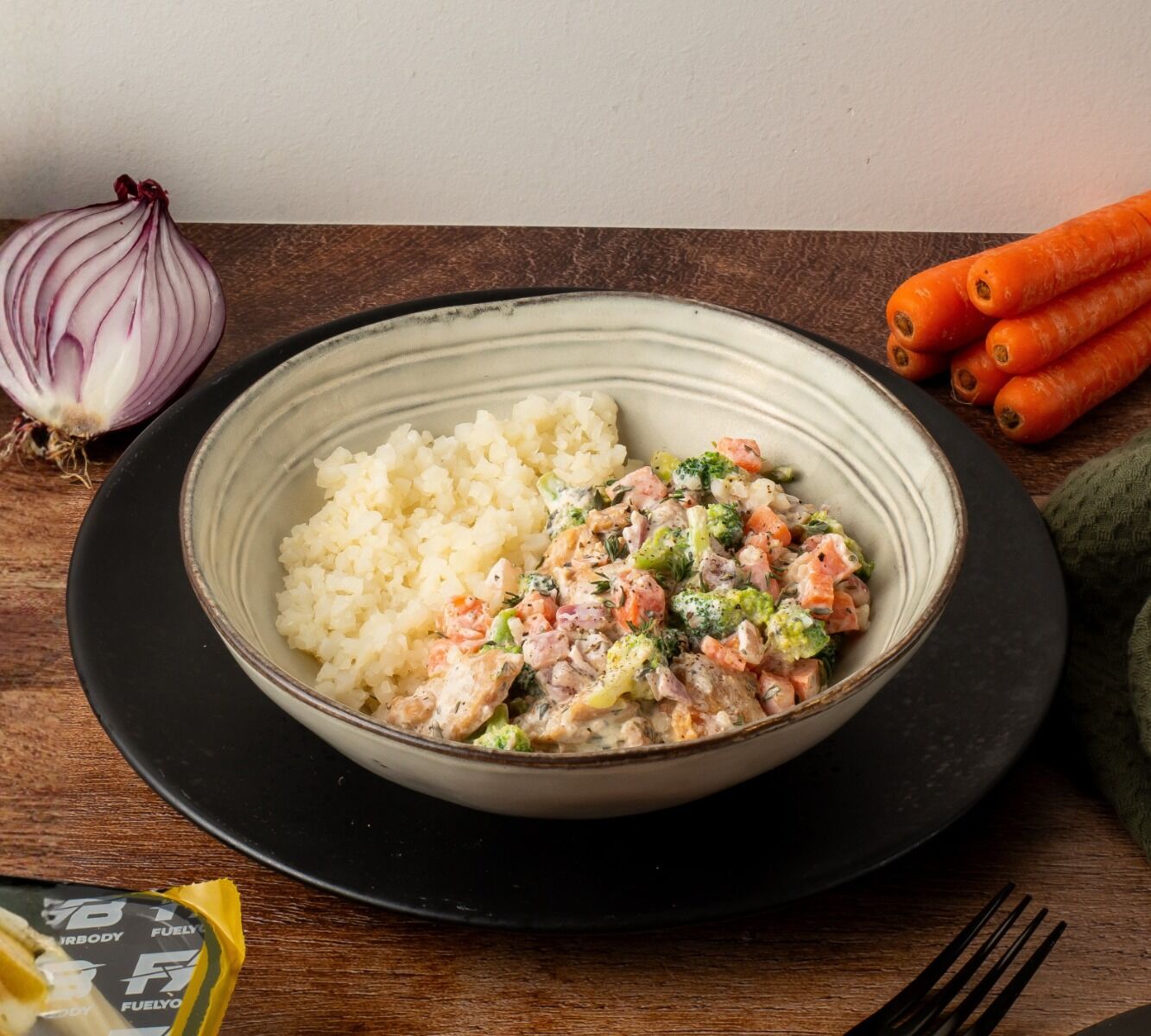 Blumenkohlreis - Honey Herb Chicken [LOW CARB]