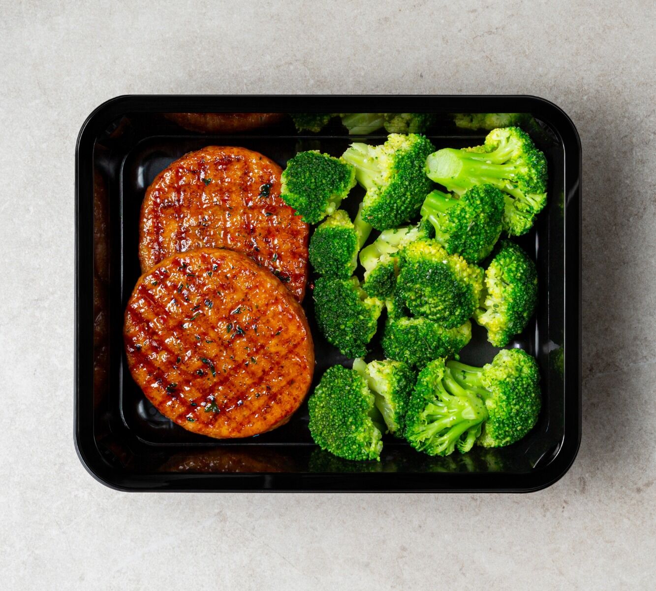 Hähnchen Burger - Broccoli (mit Gewürz)
