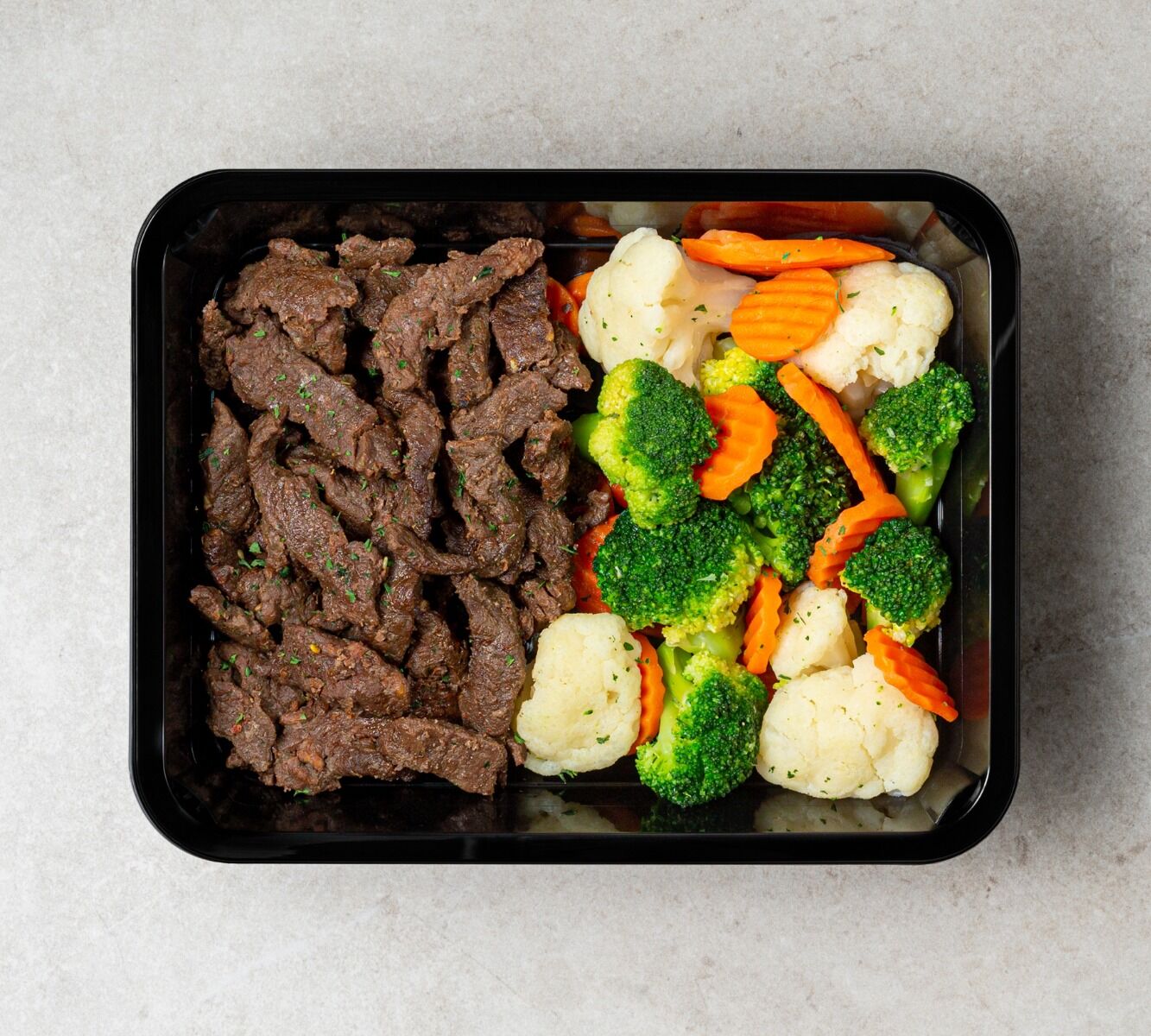 Rinderstreifen Teriyaki - Kaisergemüse (mit Gewürz)