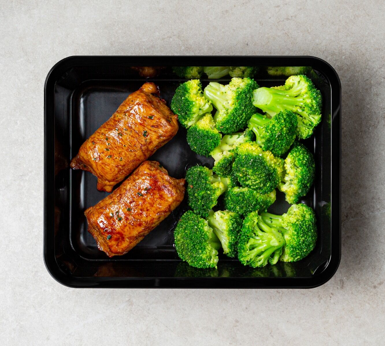 Hähnchen Hackfleisch Rolle - Broccoli (mit Gewürz)