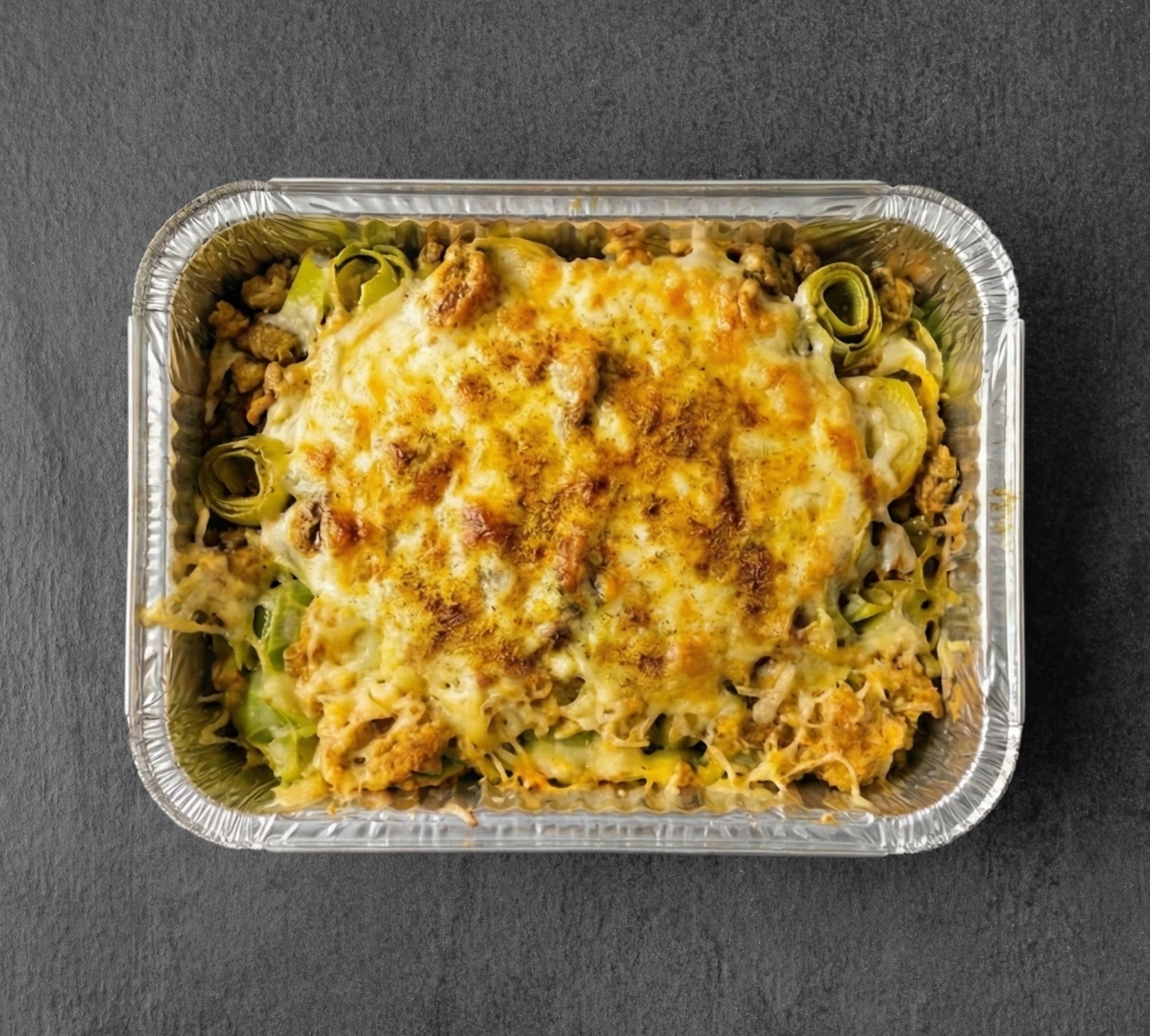 Cremiger Hähnchen-Lauch-Kartoffel-Ofen Gericht