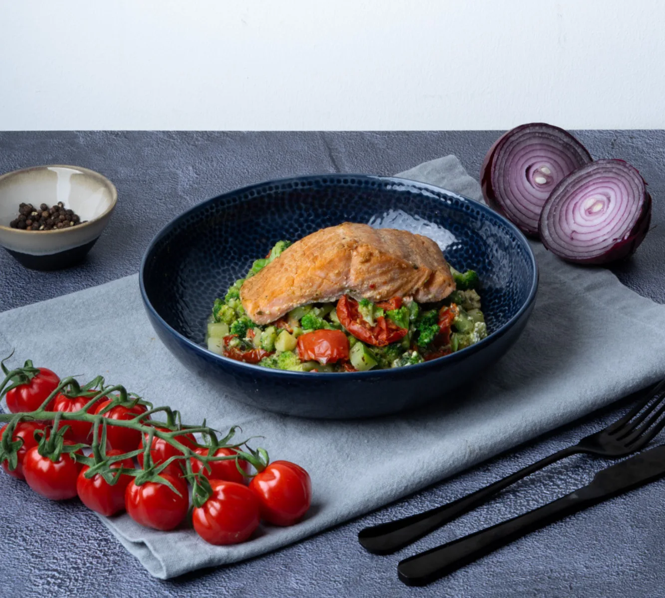 Pasta Pesto Lachs - [LOW CARB]