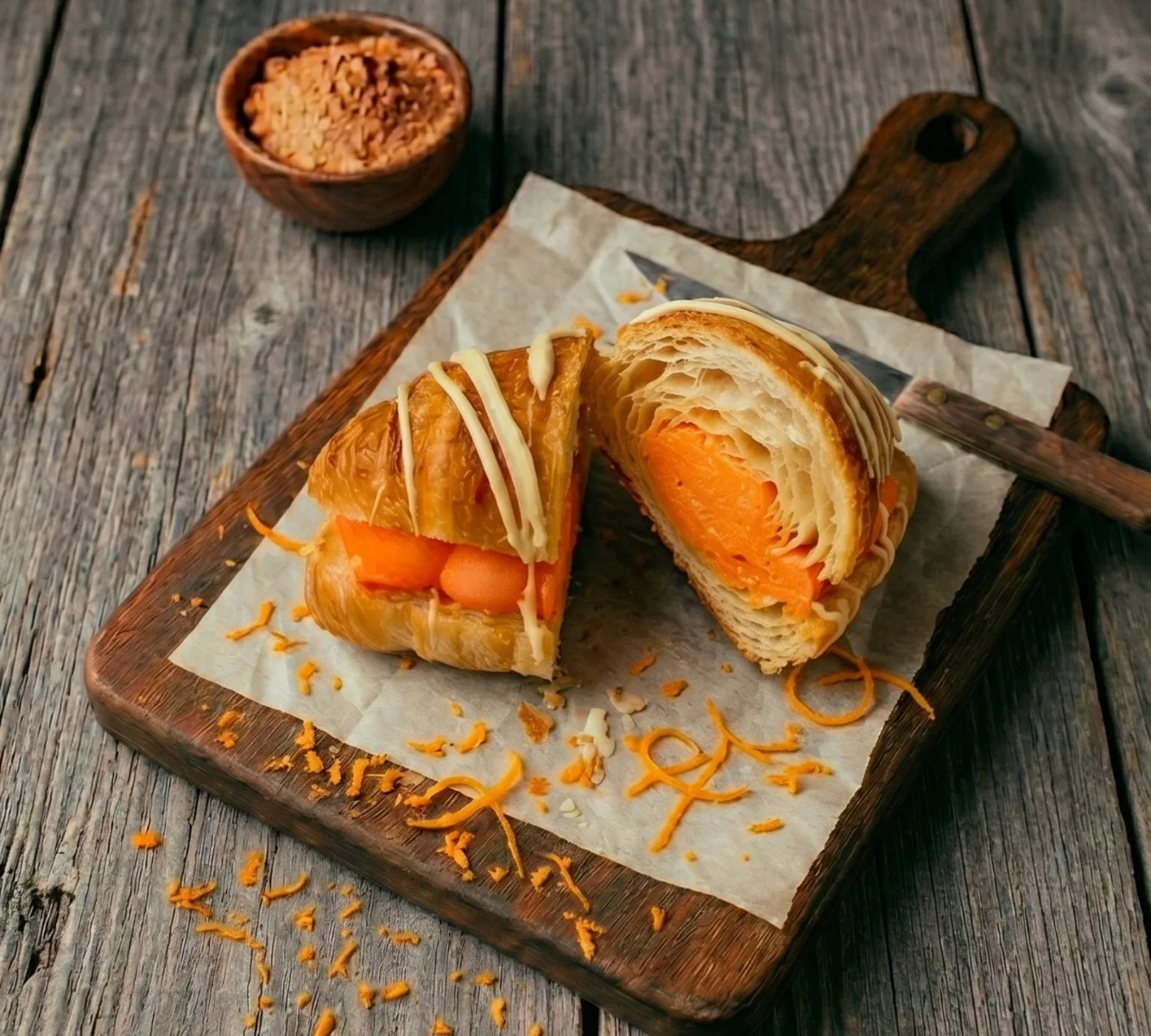 Protein Orange Filled croissant