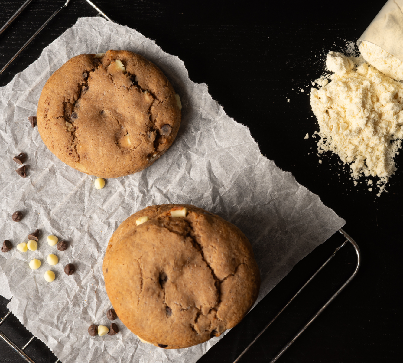 High Protein Double Chocolate Chip Cookie
